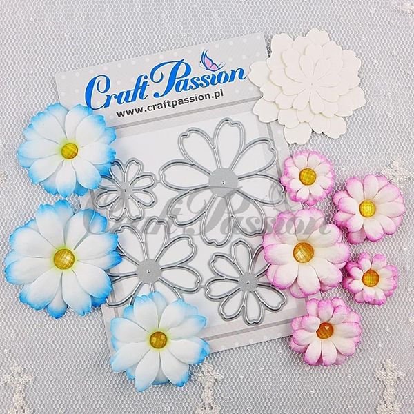 4pcs/set flower tagliente muore metallo taglierina scrapbooking cartella goffratura album decorazione scheda fai da te fai -da -te