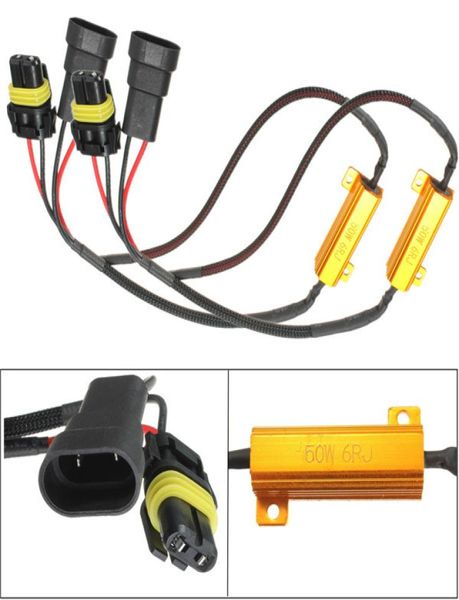 2 pezzi di qualità eccellente H11 LED auto da 50 W Turn Singal Carico Resistore Canbus Errore libero per il cablaggio DECODER DECODER6823254