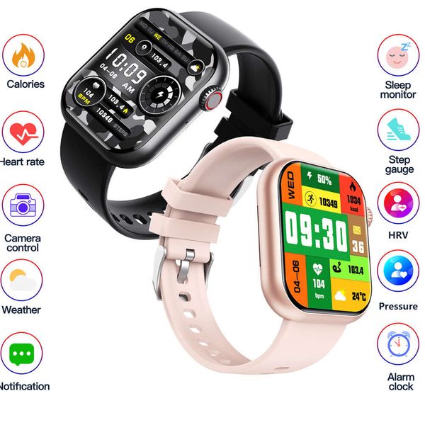 Novo F108 Smart Watch Uric ácido, lipídios, pressão, freqüência cardíaca, luz vermelha, oxigênio no sangue e pulseira de exercícios