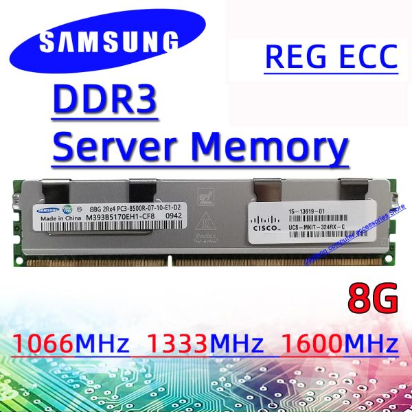 Rams Samsung Server Memory Reg Ecc DDR3 8GB 1066MHZ 1333MHZ 1600 МГц 1866 МГц ОЗУ ПК3 168500R 10600R 12800R 14900R