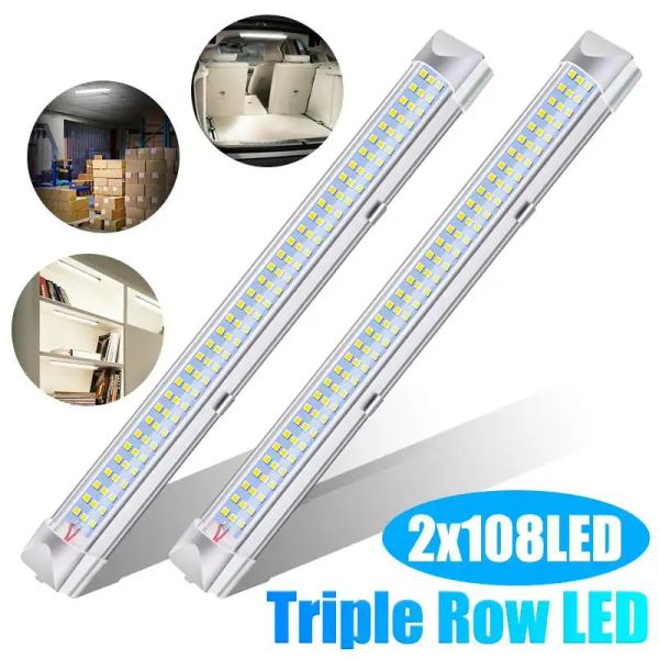 72/108 LED 12V 24 V Auto Light Light Bar Light Light Tube con interruttore Lettura per camper camper camatiera Caravan Caravan