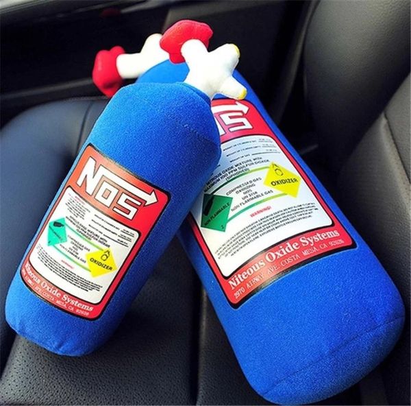 Nons, travesseiro de pelúcia de óxido nitroso nitroso JDM Drifting Toy recheado Toy Big Headrest Cushion for Car Good Presente LA2857689740