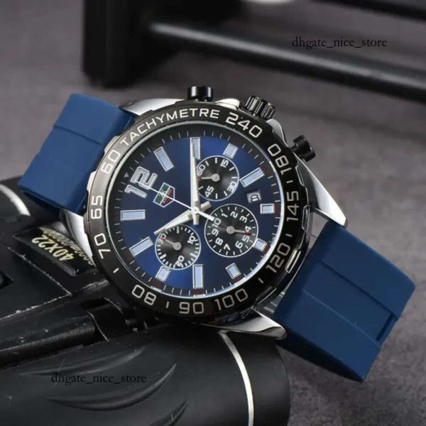 2024 Men Designer de luxo Automático quartzo tag watch Mens Auto 6 mãos Relógios Tags de relógios de pulso Heure Watch Mens 75