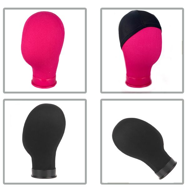 Nuovo mannequin testa parrucca supporto tela bloccante testa con treppiede a testa di manichino regolabile per parrucche che eseguono il display wth wig caps t pin