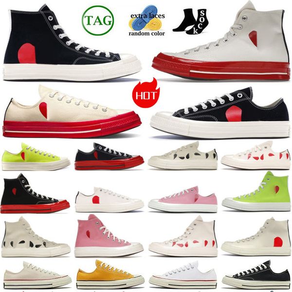 Designer Sneaker 70 Schuhe 1970 Sneakers Plattform Canvas Hi Rekonstruierte 70er Jahre Slam Jam Triple Mens Frauen Schwarz weiß grau rosa hohe Low -Play Chuck Chucks #P #L