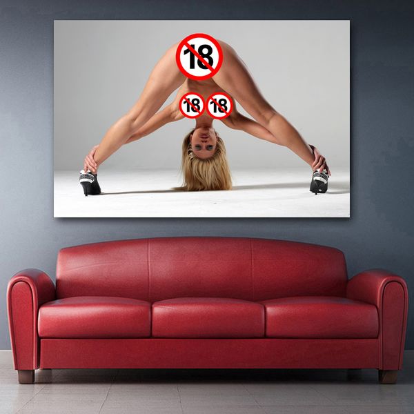 Nudes dipinti Wall Art Blonde Sexy Girls Big Ass Picture Aldult Model Poster Erotica Stampe in tela per decorazioni per la casa