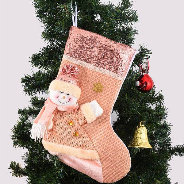 1 Paar Socken Weihnachtsdekorationen Süße leuchtende Festivalstrümpfe Muster Socken Restaurant Dekorative Baumsocken Gute Textur