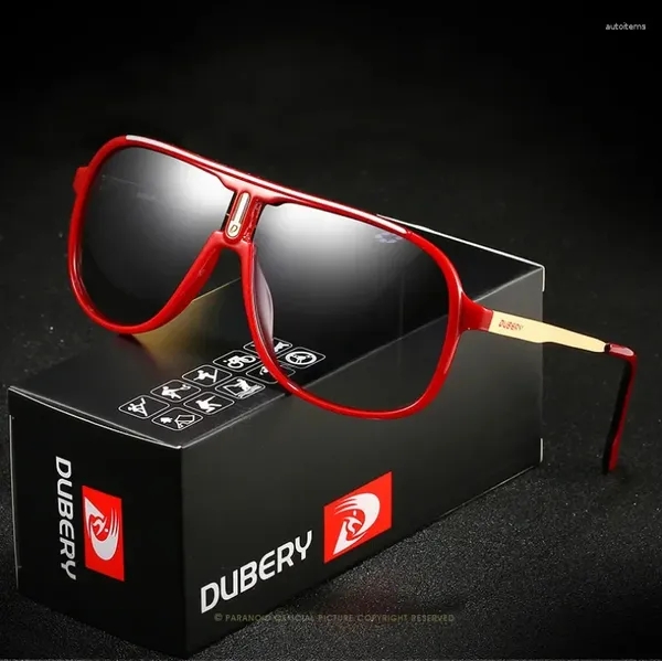 Солнцезащитные очки Dubery Vintage Polarized Men's Sun очки для мужчин квадратный вождение Черные очки Oculos Мужские 7 Colors Model 107