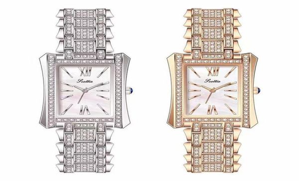 Luxo feminino relógios Designer 2022 AllMatch Fashion Ladies Assista Diamond Retangular Quartz Mulheres à prova d'água assistir tira da tira TI9160248