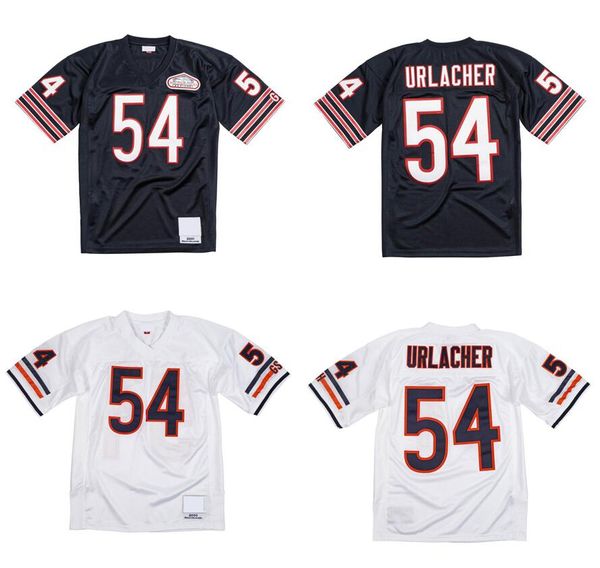 Camisas de futebol costuradas 54 Brian Urlacher 2001 Mesh Legacy Aposentado Retro Classics Jersey Men Women Youth S-6xl