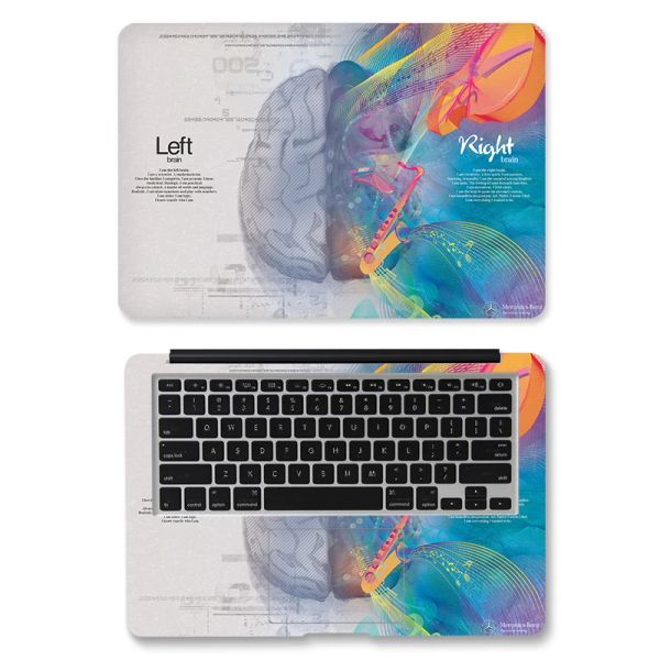 Скины DIY левый правый мозг ноутбук кожа ноутбук 13.12.14.15.17 -дюймовый ноутбук для воздуха/Pro 13 Dell Lenovo HP Ноутбук Decorat Decorat