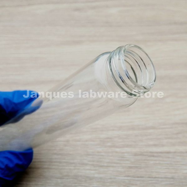 20pcs/Los Labor Labor -Glas -Probenflaschen, Reagenzprobenfläschchen mit Screwcap, Kapazität 3/510/15/20/30/40/50/60 ml