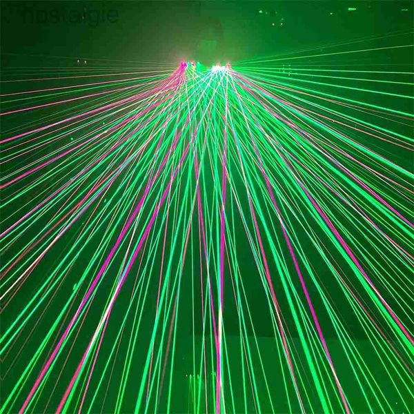 Светодиодная игрушечная игрушка Cool Green Red Laser Hand Gloves Disco Stage Performance Perform Night Club Party Ballroom Lighting Рождественские костюмы 240410