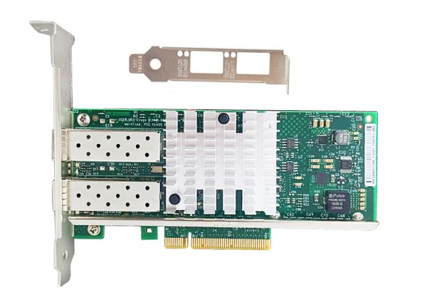 Kartlar 10GB Ethernet Birleşmiş Ağ Kartı X520DA2 Çift SPF+ Port PCIE X8, X16 NIC LAN Adaptörü Destek Windows Server, 7/8/10/VMware