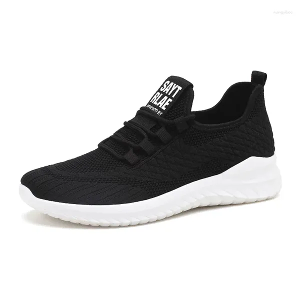 Scarpe casual freetie che vola in tessuto da passeggio intrecciato a maglia fitness traspirante che corre sport sneaker lenti maschio