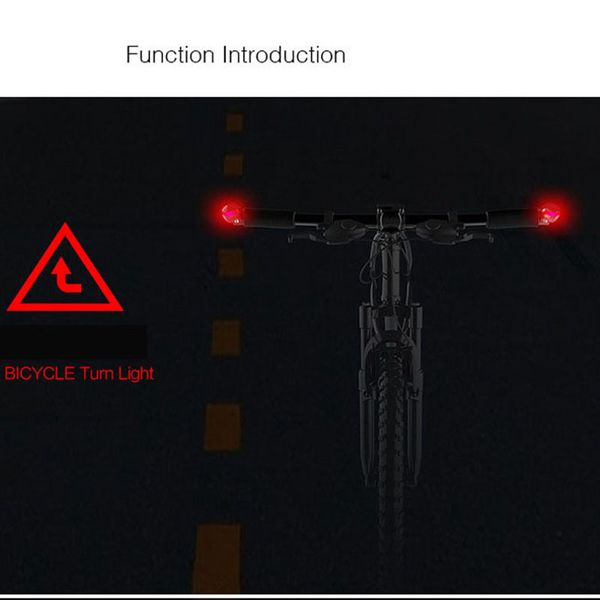 Bicicleta Gurn Signal Aluminum Ligoy Mountain Bike Guitlebar LED AVISO AVISÃO DO MANUS