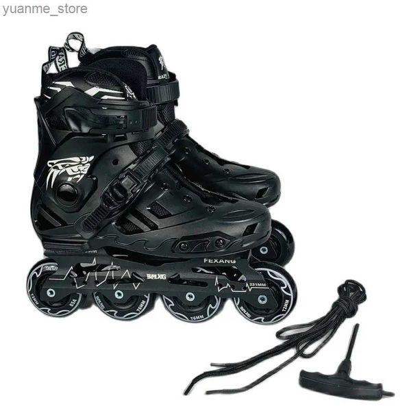 Inline Roller Skates Inline Roller Skate Professionell erwachsene Männer Sneakers mit 4 Räderschuhen für Outdoor Sport 4-Rad Skates Racing Speed Skating Y240410