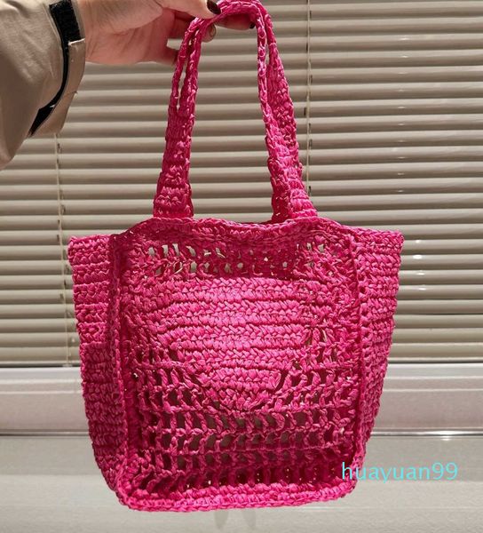 Designer -Borsa invenibile da spiaggia di lusso da donna borsette Hobo Portafoglio borse a tracolla paglia Shopping Shopping Summer Beach Borse