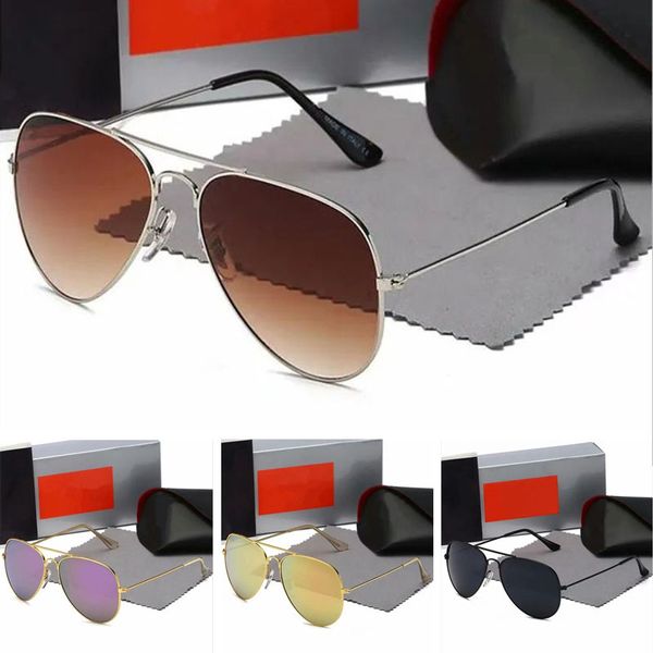 Moda de alta qualidade 55 mm Justin Polarized Sunglasses Men Mulheres óculos de sol Nylon moldura óculos de sol com acessórios Caixa original