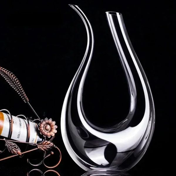 Scatola regalo per decanter a forma U di vino a forma di U di alta qualità da 1500 ml di decanter set di vino da vino creativo set di vini da vino