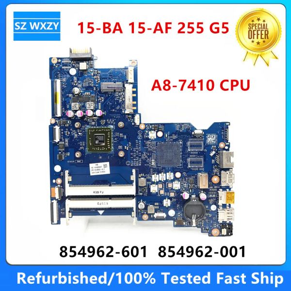 Placa -mãe reformada para HP 15BA 15AF 255 G5 Laptop Placa -mãe com A87410 CPU 854962601 854962001 BDL51 LAD711P DDR3