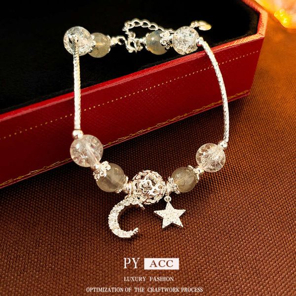 Pulseira de lua de Zircon Star da Coréia do Sul, Luz, Moturro High End High, requintado e versátil para mulheres