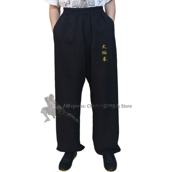 Bordado de alfaiate personalizado tai chi kung fu -calça asa chun wushu calça de artes marciais 25 cores precisam de suas medições