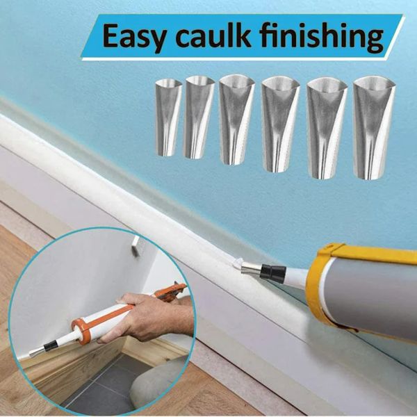 30/35 PCS/Caixa 3 em 1 Metal Caulk Finisher Selant Smooth Coconut Rasper True Tools para remover de silicone em casa