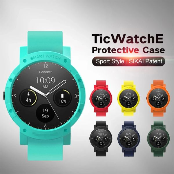 Sikai Hard PC Caso de relógio protetor de proteção para Ticwatch E Hot Selling Shell de alta qualidade para Ticwatch Cover SmartWatch Case