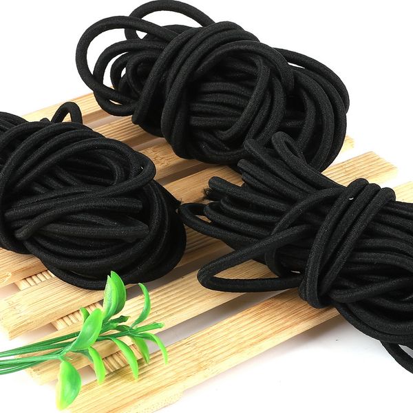 2 Meter Starke elastische schwarze Seilkabel Bungee Stoßkabel Stretchschnur für DIY Outdoor -Projekt Zelte Kajak Bootstasche Gepäck