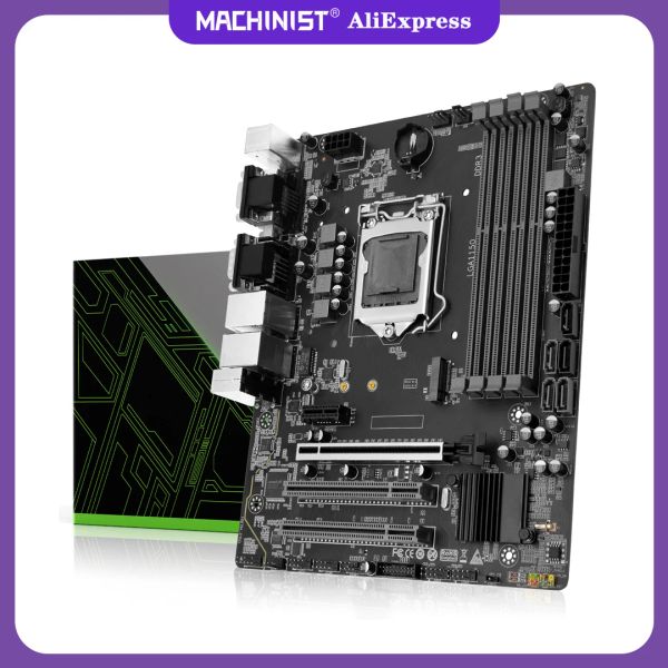 Macchinaria macchinista H97M Pro H97 Placa Base LGA 1150 Core I3 4130 I5 4460 Supporto RAM Desktop RAM Memoria SSD NVME NGFF M.2 SATA 3.0