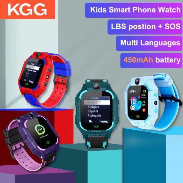 RELISÕES NOVAS CRIANÇAS Smart Watch lbs Posição Phone de bebê 2G Assista Câmera SOS PK Q29 Q12 Q15 Crianças Smartwatch para meninos Presentes de meninas