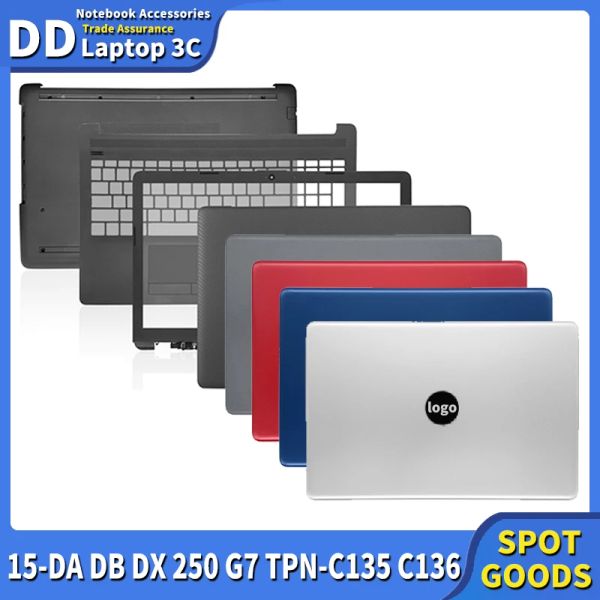 Casos novos casos de laptop para HP 15DA 15dB 15dx 250 G7 TPNC135 TPNC136 LCD TAMPA traseira Moldura frontal Palmrest Case inferior Caixa Tampa superior Tampa superior