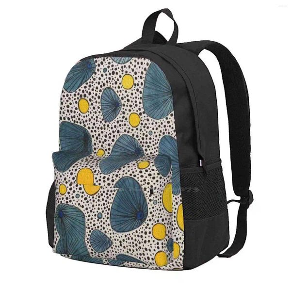 Mochila Mil Dots Mochilas para Adolescentes de Escola Meninas Bolsas de Viagem LELA64 NUANCE AMARELA AMAREL