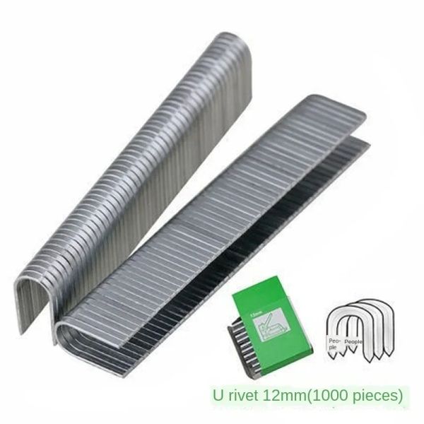 1000pcs Umbicchi Staples a forma di porta/Torna/T - 8mm 12mm 10 mm per mobili per chiodi di pistola elettrica per chiodi per chiodi fai -da -te home/giardino