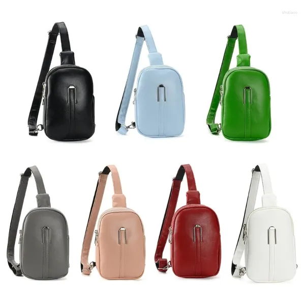 Bolsas de cintura bolsa de esteira para mulheres bolsas de tórax crossbody pu ombro de couro pequena escola de viagem casual e trabalho