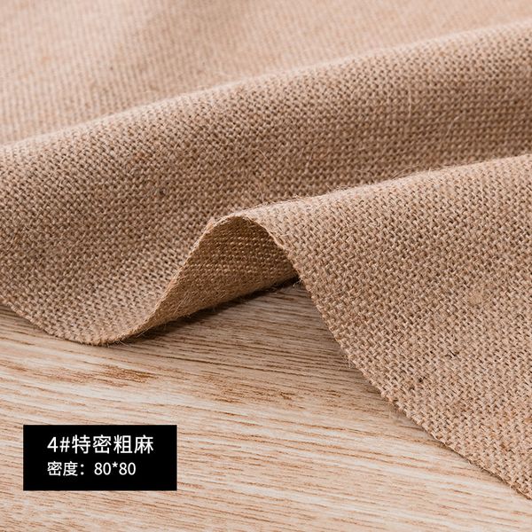 Faux Jute Fabric rohe raue feste Leinenstoff zum Nähen des Aufbewahrungsbeutels und Kissenbezirks Hintergrundtuch TJ0208