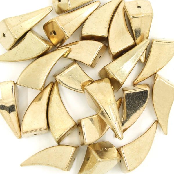 50pcs Hörner Form Plastikspitzen und Stifte Gold/Silber -Kleidungsstück Nieten für Hüte DIY -Kleidung Leder Nieten Punk -Rock -Accessoires