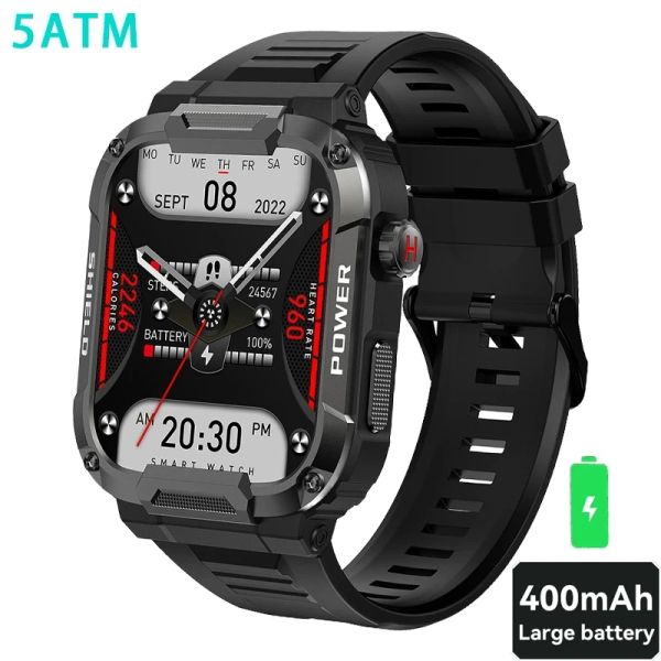 Uhren Neue Bluetooth Call Smart Watch Men IP68 5ATM Waterfeste Outdoor Sports Fitness Tracker Health Monitor Smartwatch für Android iOS