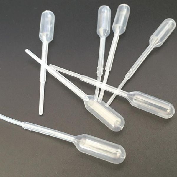 Garrafas de armazenamento 1800 peças 0 2 ml de plástico descartável transferência pipetas de transferência do colírio conjunto de pipetas de pipeta experimental 254r