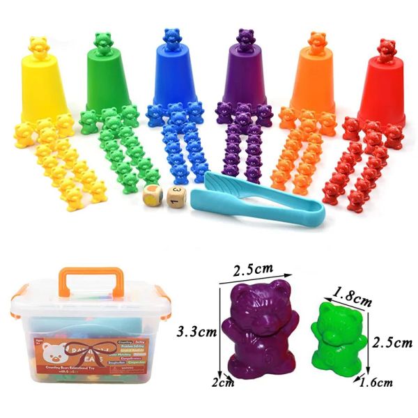 Montessori Educational Toys for Children Weight Bear Count Math Games Sensory Toys Strere Cups Bilances Gales Teaching Toy