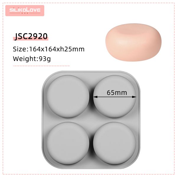 Silikolove DIY Silikonseife Form für handgefertigte Seife zum Herstellen von Formen 3D -Form Oval Runde quadratische Seifen Formen lustige Geschenke