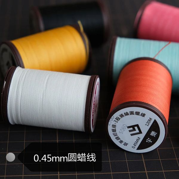 Высококачественные круглые швейные восковые нить для кожаных ремесленных браслетов плетения спекания ручной вышивки.