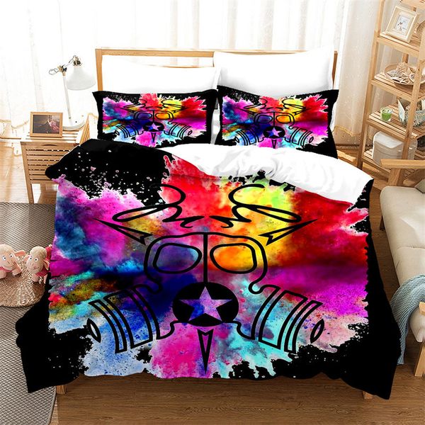 Abstract Art Painting Duvet Cover Cover WaterColor Geometric Pattern Set di biancheria da letto Impressionismo Copertina di copertina per bambini Decorazioni per adulti