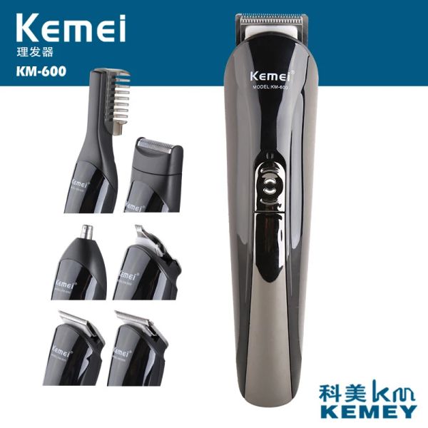 Триммеры 100240V Kemei KM600 Hair Clipper Electric Shaver Beard Razor Trimmer Electric Nose Hair Machine парикмахер