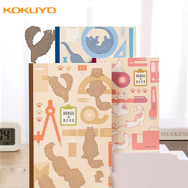 Notizbücher 3PCS Japan Kokuyo Stationery Cat Limited Notebook Bindungsbuch A5/B5 Special für die Notettak