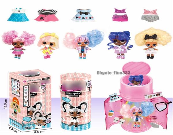 Cappuccio di capsule Makeover Series 5 Cappuccetti per capelli Toys per bambole fai -da -te Gifts Figure colorate giocattoli a sfera7325120