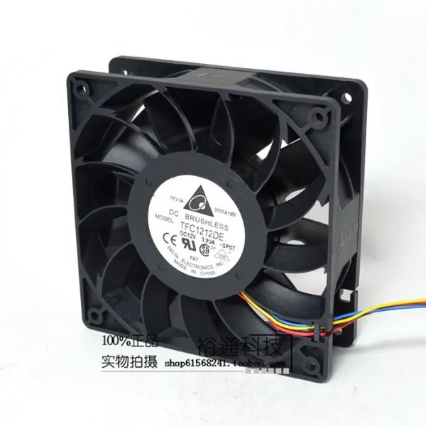 Raffreddamento TFC1212DE ADDA 120MM DC 12V 5200RPM 252CFM per minatore di bitcoin potente server di server di raffreddamento assiale di raffreddamento