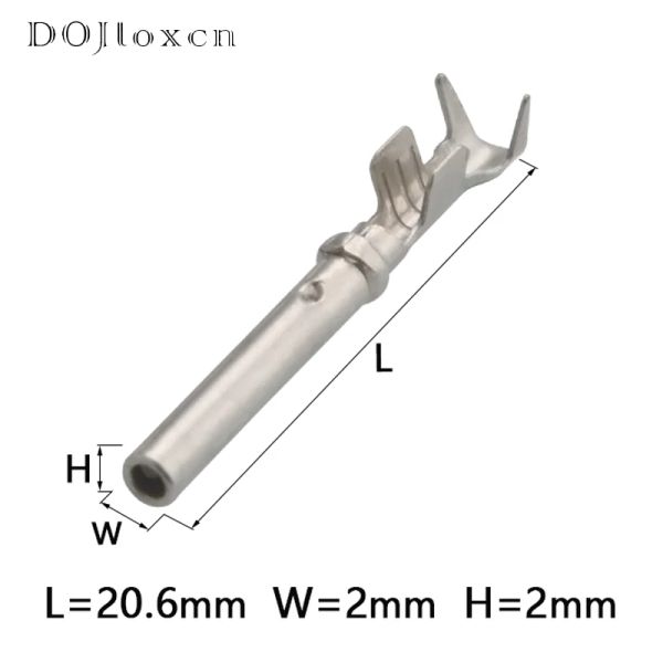 20/50/10/200/200/PCS 1.0 Terminal de crimpagem de plugue elcetric DTM PINS AUTOMENTO DE INSERIR AUTO ROUNTE TERMINAL DE FIAÇÃO 1062-20-0122 1060-20-0122