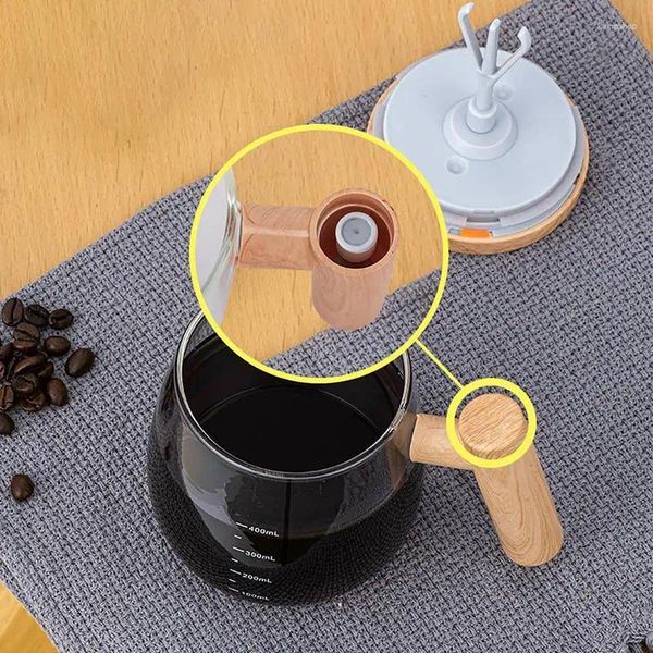 Tazze elettriche ad alta velocità che agitano tazze caffè ricaricabili per mescolare la casa di vetro borosilicato